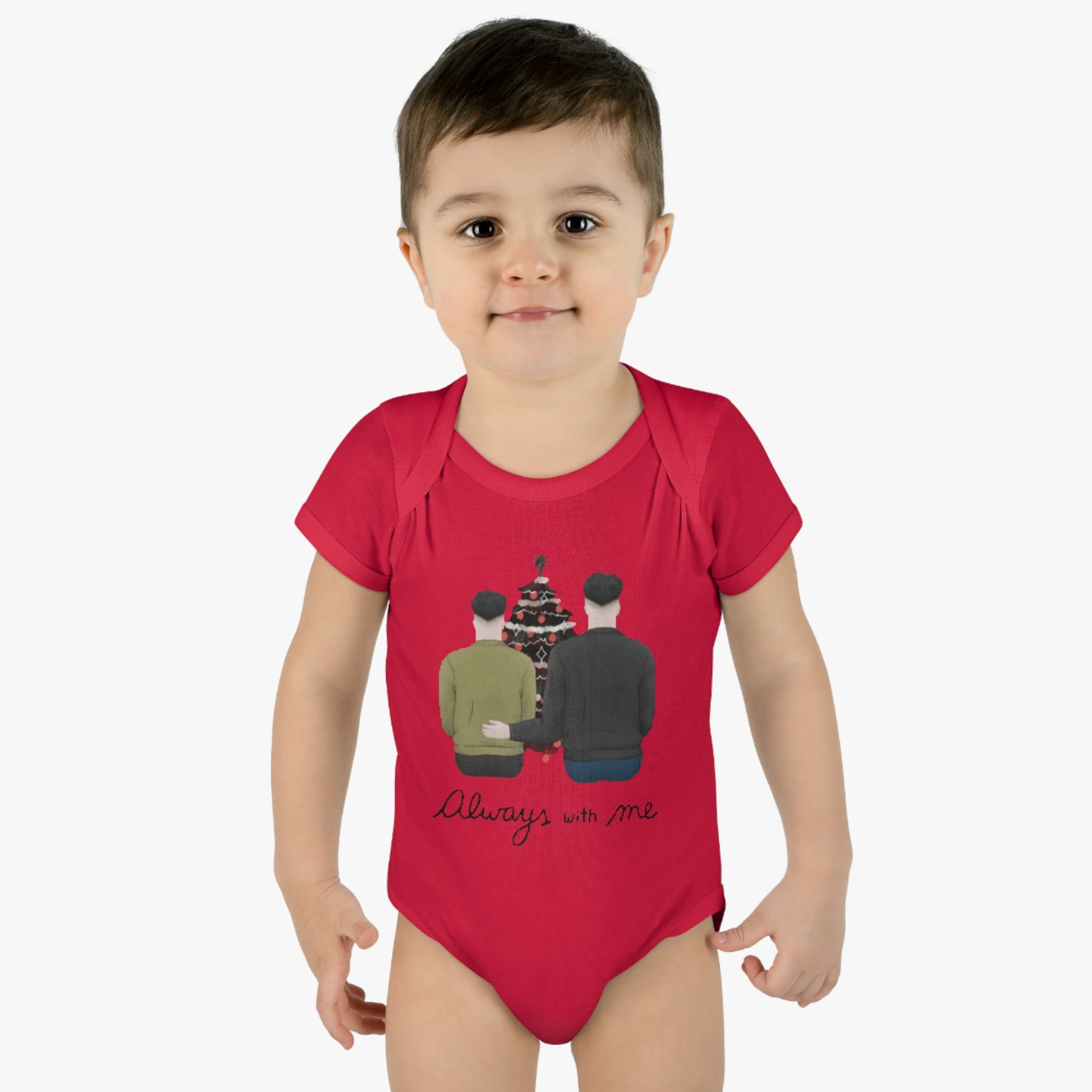 Always with me | Infant Baby Rib Bodysuit